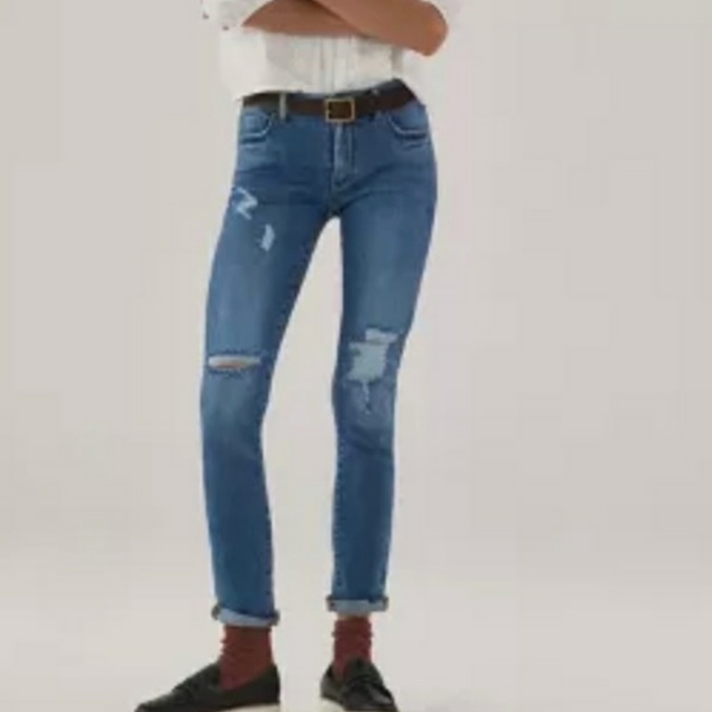 Pilcro slim boyfriend cropped